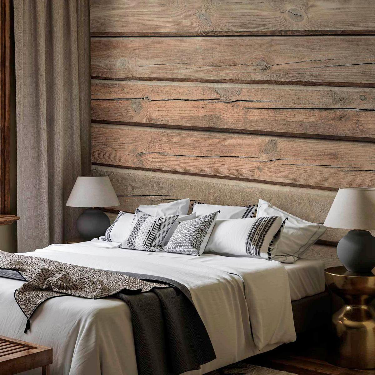 Fototapeta Old Pine, 400x280cm - barve kapučina/barve konjaka, Trendi, tekstil (400/280cm) - artgeist