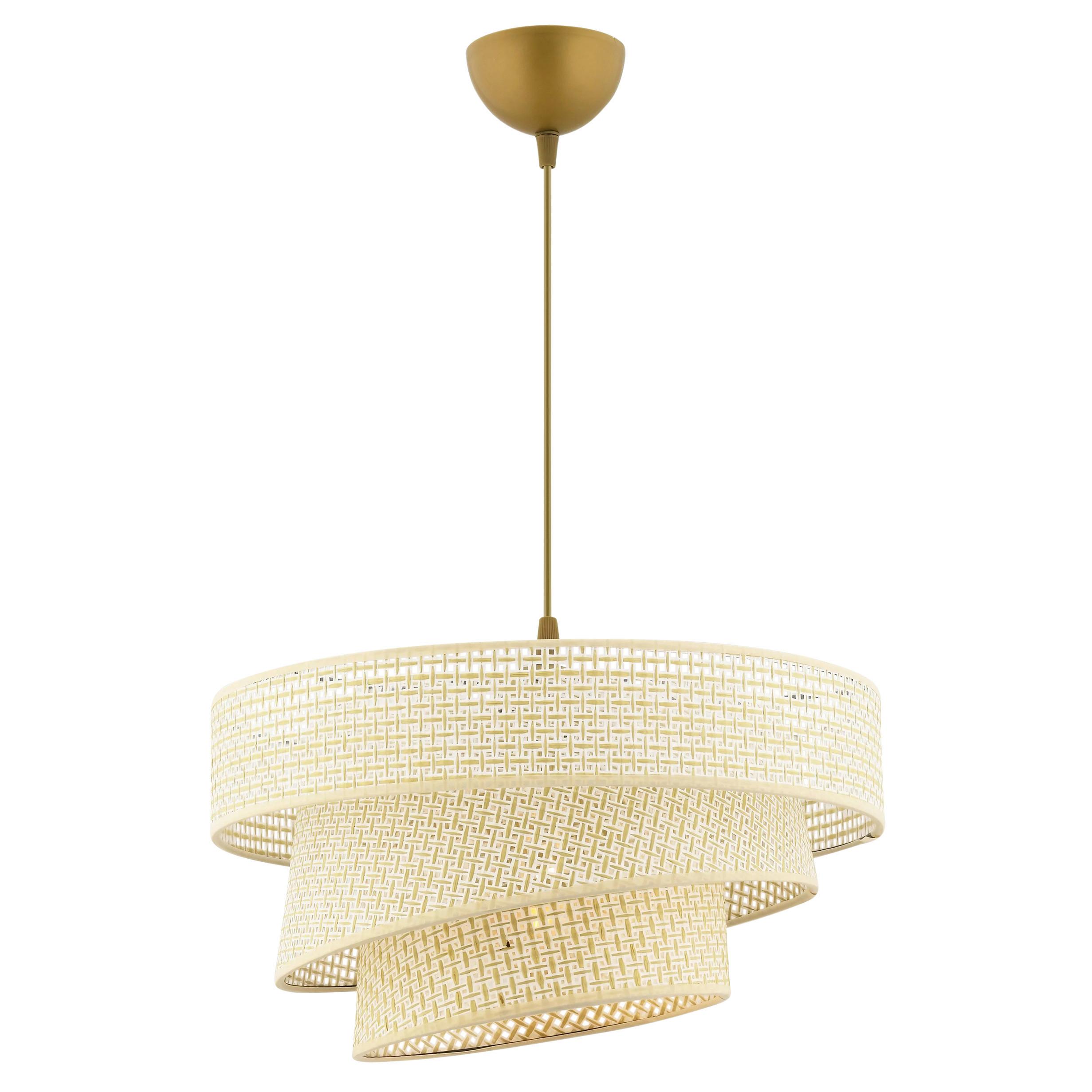LAMPA WISZĄCA COUPER HAZERAN - CREAM - kremowy, Design, metal/tkanina (40/72cm) - P & B