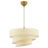 LAMPA WISZĄCA COUPER HAZERAN - CREAM - kremowy, Design, metal/tkanina (40/72cm) - P & B