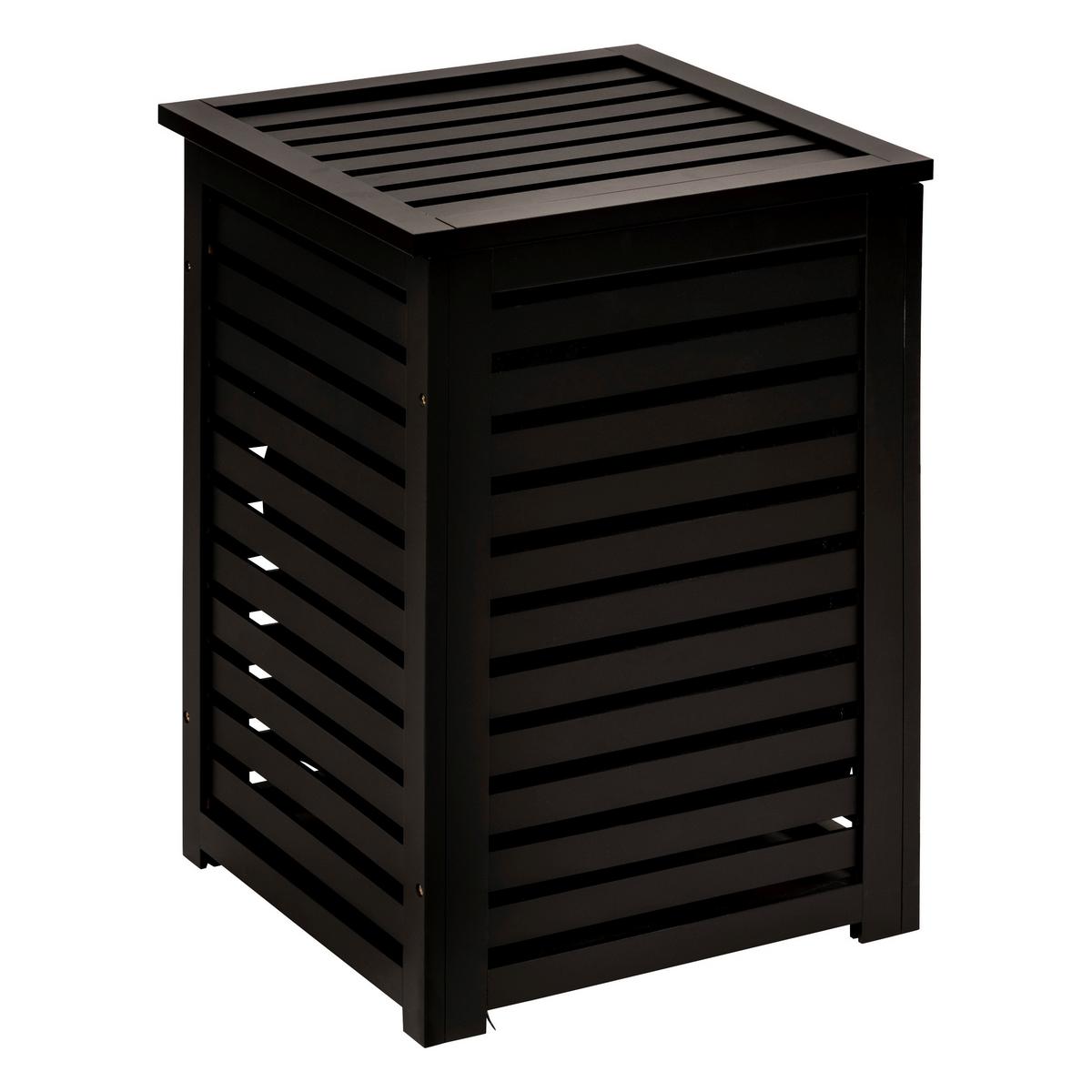 Coș de rufe Black Wood cca. 65l - Basics (40/40/58cm)