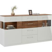 Sideboard in Weiss Hochglanz - Weiss, Modern, Holz (180/95/44cm) - Premium Living