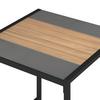 LOUNGESET SONORA - ljusgrå/svart, Modern, metall/glas (181/73/65cm) - Bessagi Garden