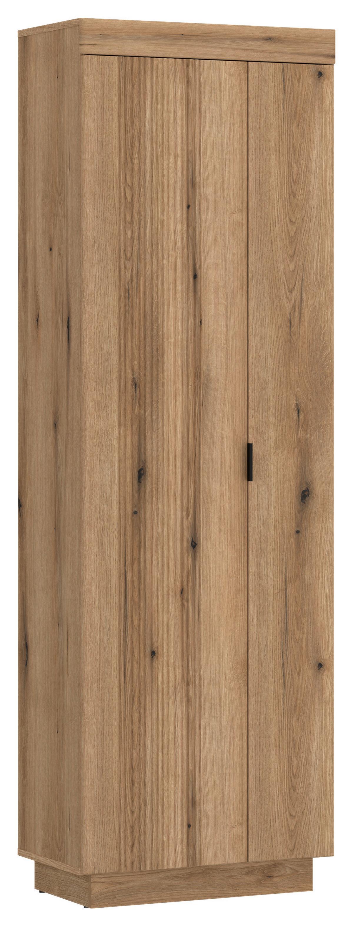 Dulap pentru hol DELAMAR - culoare lemn stejar, Trend, material pe bază de lemn (62,2/197,8/39,6cm) - Modern Living