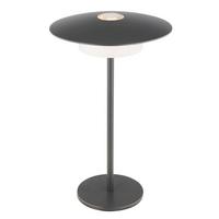 Akku-Tischleuchte Kyler Grau/Weiß max. 3 Watt - Schwarz/Weiß, Design, Kunststoff/Metall (18/30cm) - Globo