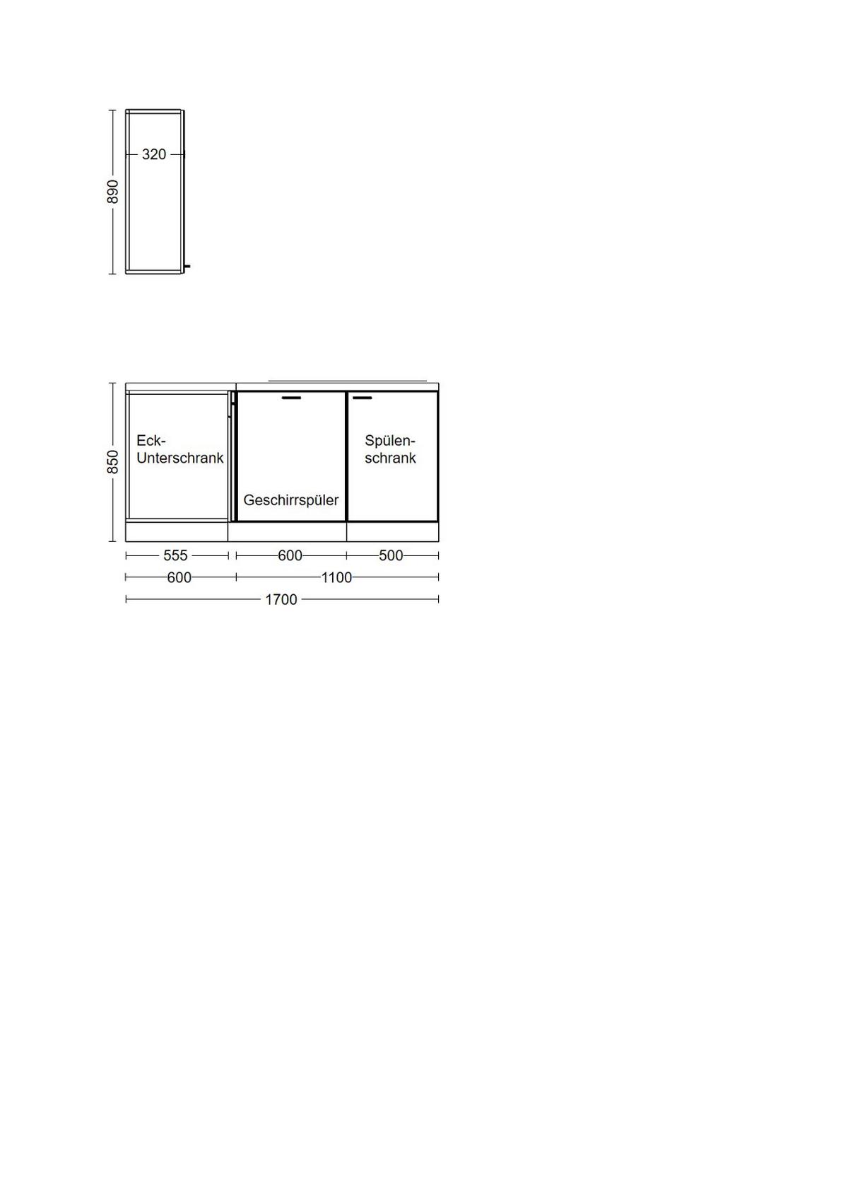 Kotna Kuhinja Z Aparati Wito, Bela - barve nerjavečega jekla/bela, Moderno, umetna masa/leseni material (280/170cm) - FlexWell