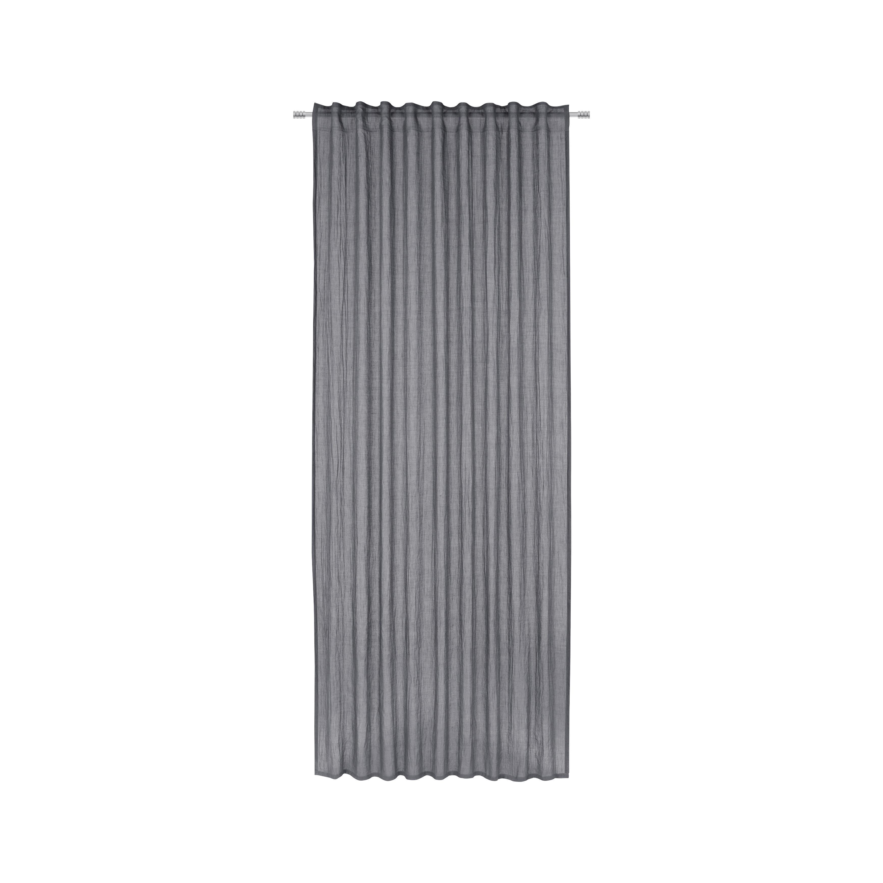 Končana Zavesa Ramona - antracit, Moderno, tekstil (135/245cm) - Modern Living