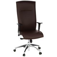 Drehstuhl Murano 20 Dunkelbraun - Dunkelbraun/Schwarz, MODERN, Leder/Kunststoff (59/133/52cm) - MID.YOU