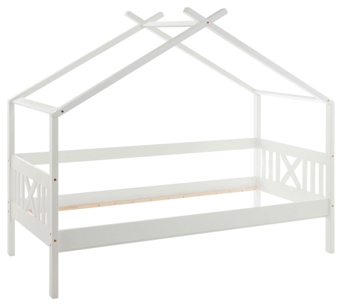 Dečji Krevet Kućica Susa - bela/prirodna boja, Konvencionalno, drvo/pločasti materijal (90/200cm) - Modern Living