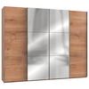 Ormar S Kliznim Vratima Level 36 A - boje hrasta/boje kroma, Moderno, drvni materijal/metal (300/236/65cm) - Modern Living