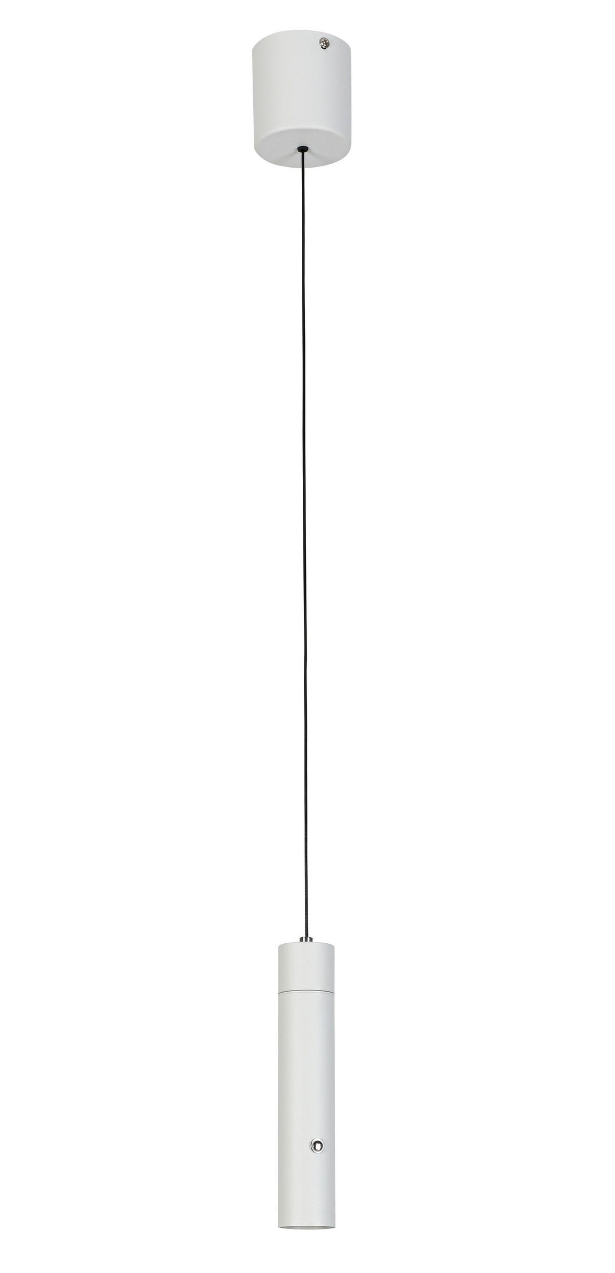 Viseča Svetilka Suso - bela, Moderno, kovina/umetna masa (3,8/3,8/150cm) - Mömax