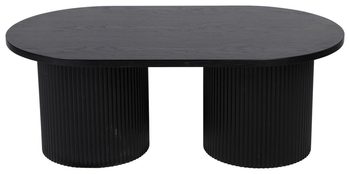 STOLIK KAWOWY KRETA - czarny, Design, materiał drewnopochodny/drewno (120/45/70cm) - Livetastic
