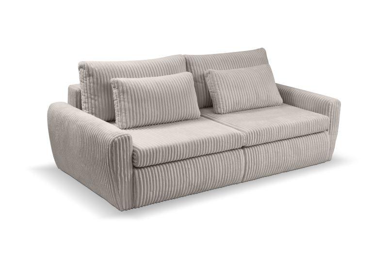 Canapea extensibila MEVI - gri-maro, Modern (240/72-90/120cm) - Premium Living