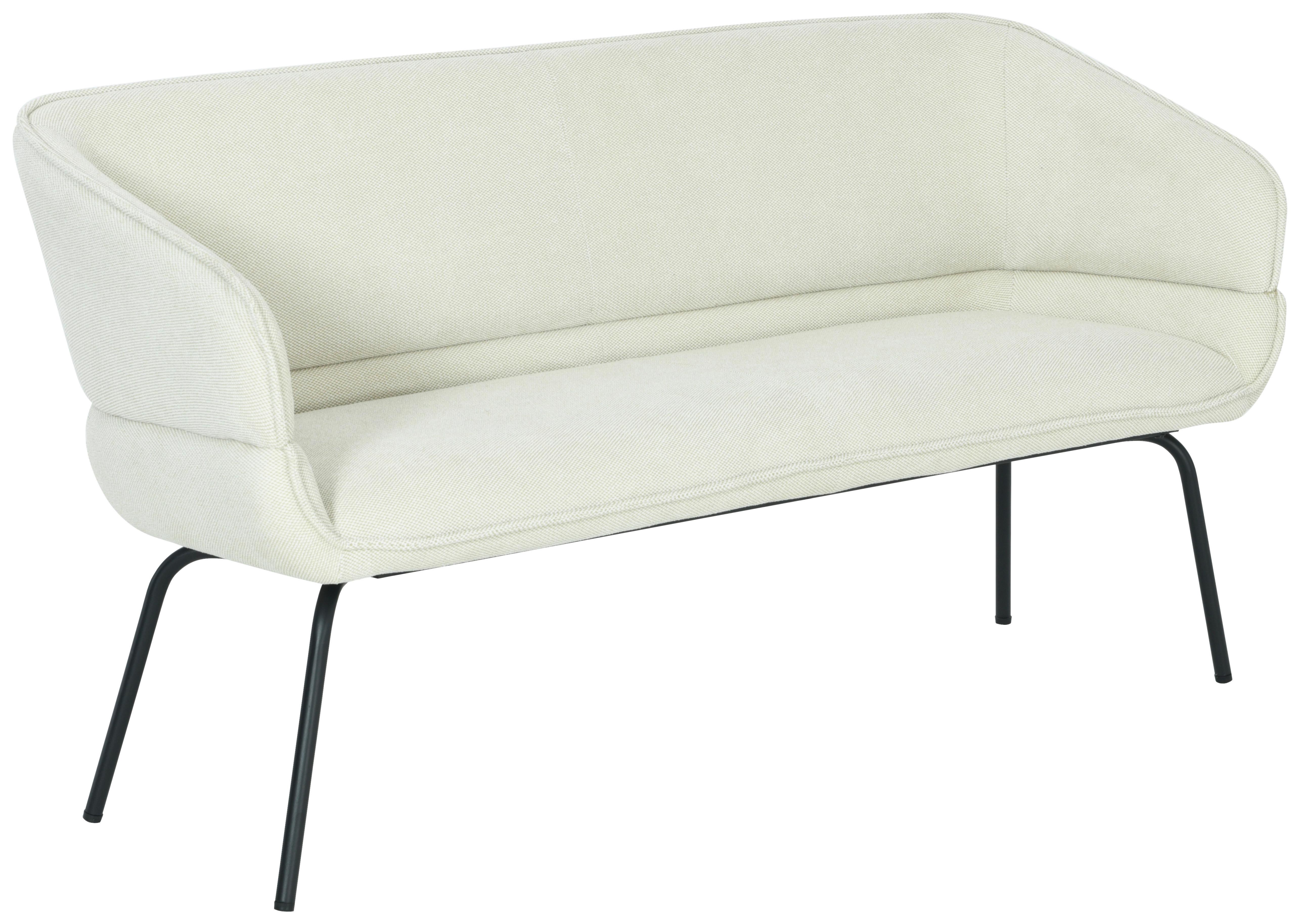 Klop Serena, Bež - črna/bež, Konvencionalno, kovina/tekstil (160/87/62cm)