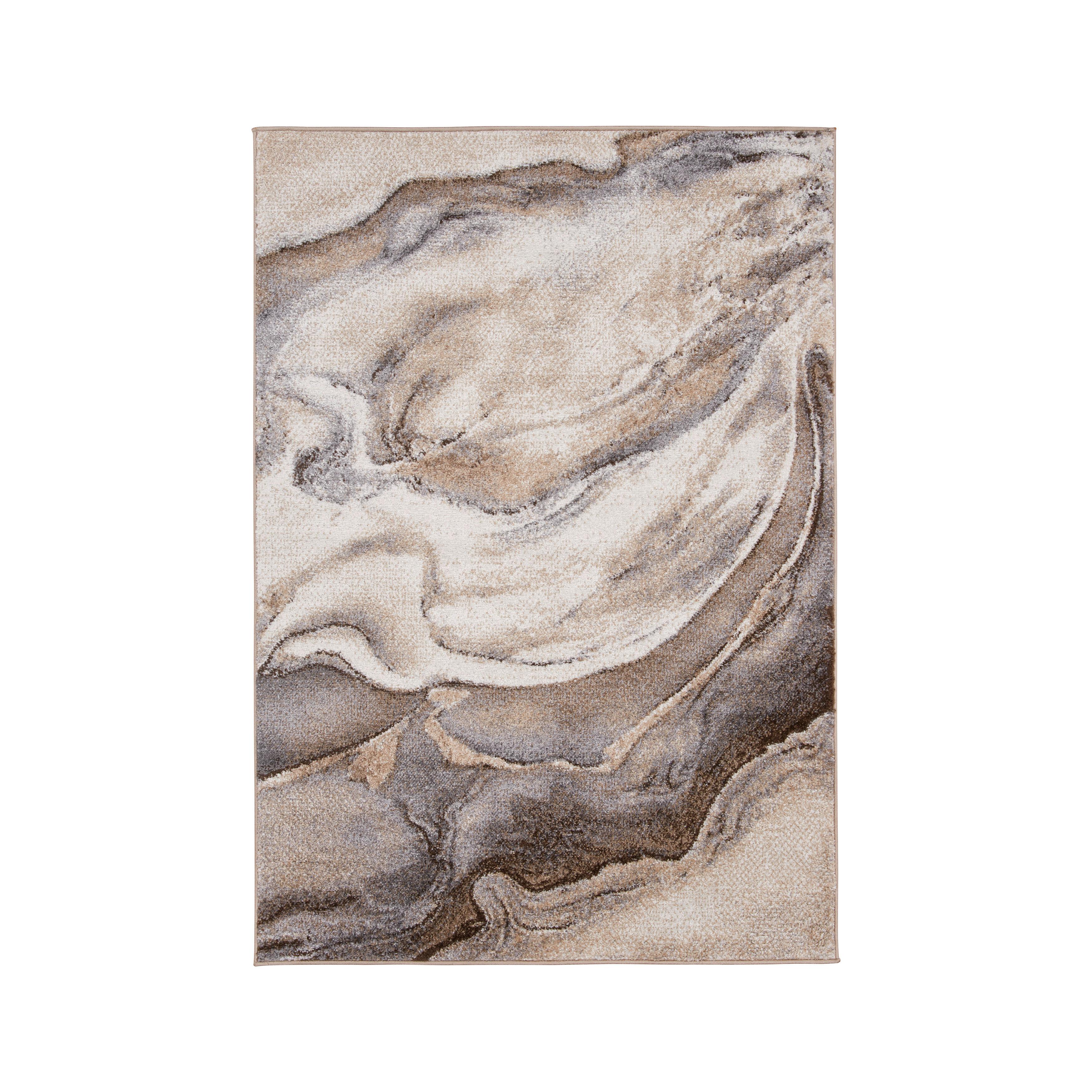 Webteppich Perle in Beige ca. 120x170 cm - Beige, MODERN, Textil (120/170cm) - Mömax