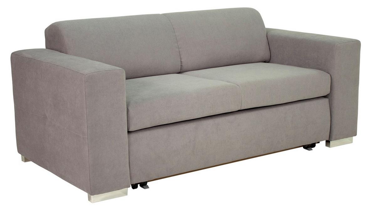 Kanapéágy Lena - világosszürke, Konventionell, faalapú anyag/textil (190/81/97,5cm) - Mömax