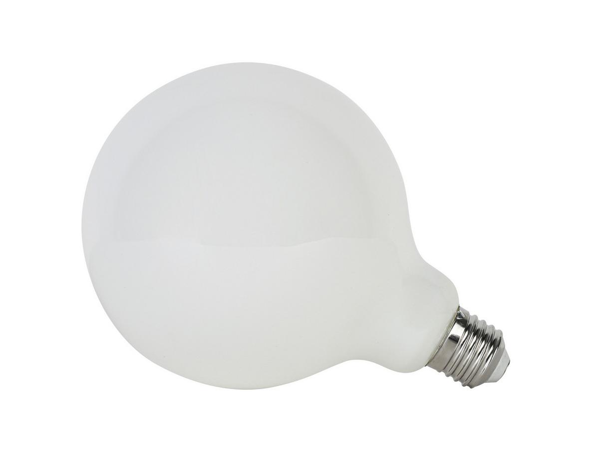 LED-Leuchtmittel Emop Weiss max. 8 Watt - Weiss, Romantik / Landhaus, Glas/Metall (12,5/17,7cm) - Mömax