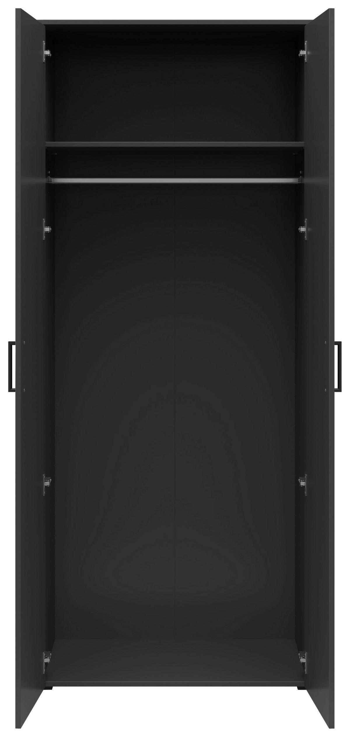 Dulap MULTI - grafit, Modern, material pe bază de lemn (80/195/52cm) - Modern Living