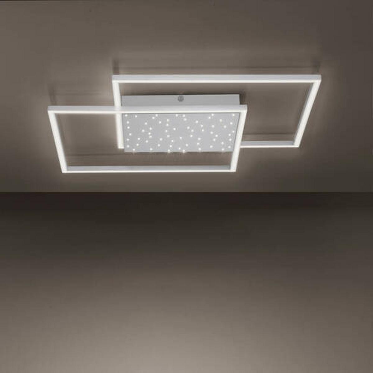 LED-Deckenleuchte Yuki in Grau max. 57 Watt - Grau, Design, Metall (67/67/5cm) - Paul Neuhaus