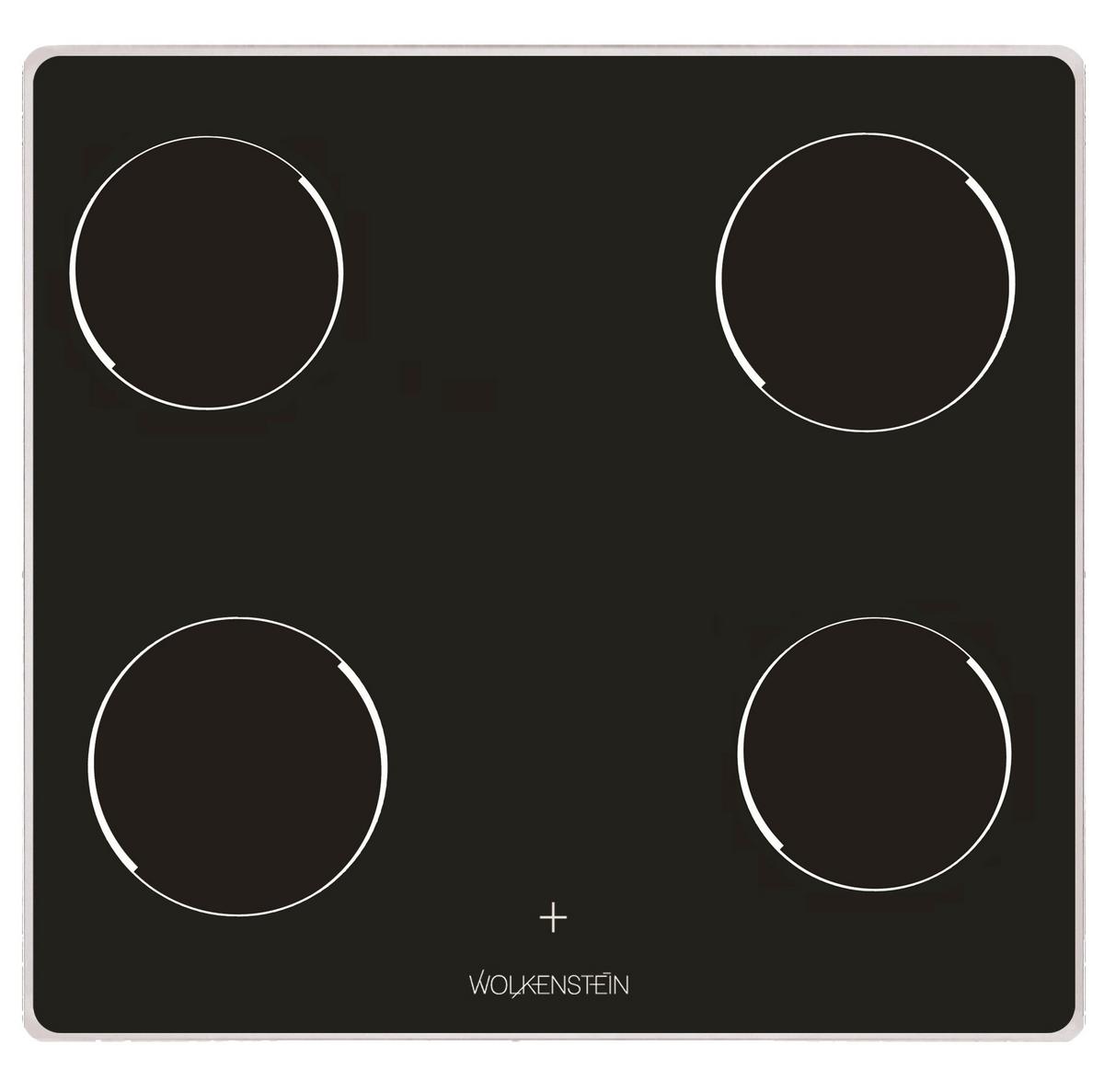 Herdset WMOC 80 Schwarz - Schwarz, KONVENTIONELL, Glas/Metall (59,5/59,5/55cm) - Wolkenstein