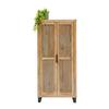 GARDEROB EVEREST -EXKLUSIV- - svart/naturfärgad, Natur, metall/trä (88/187/40cm) - Mömax