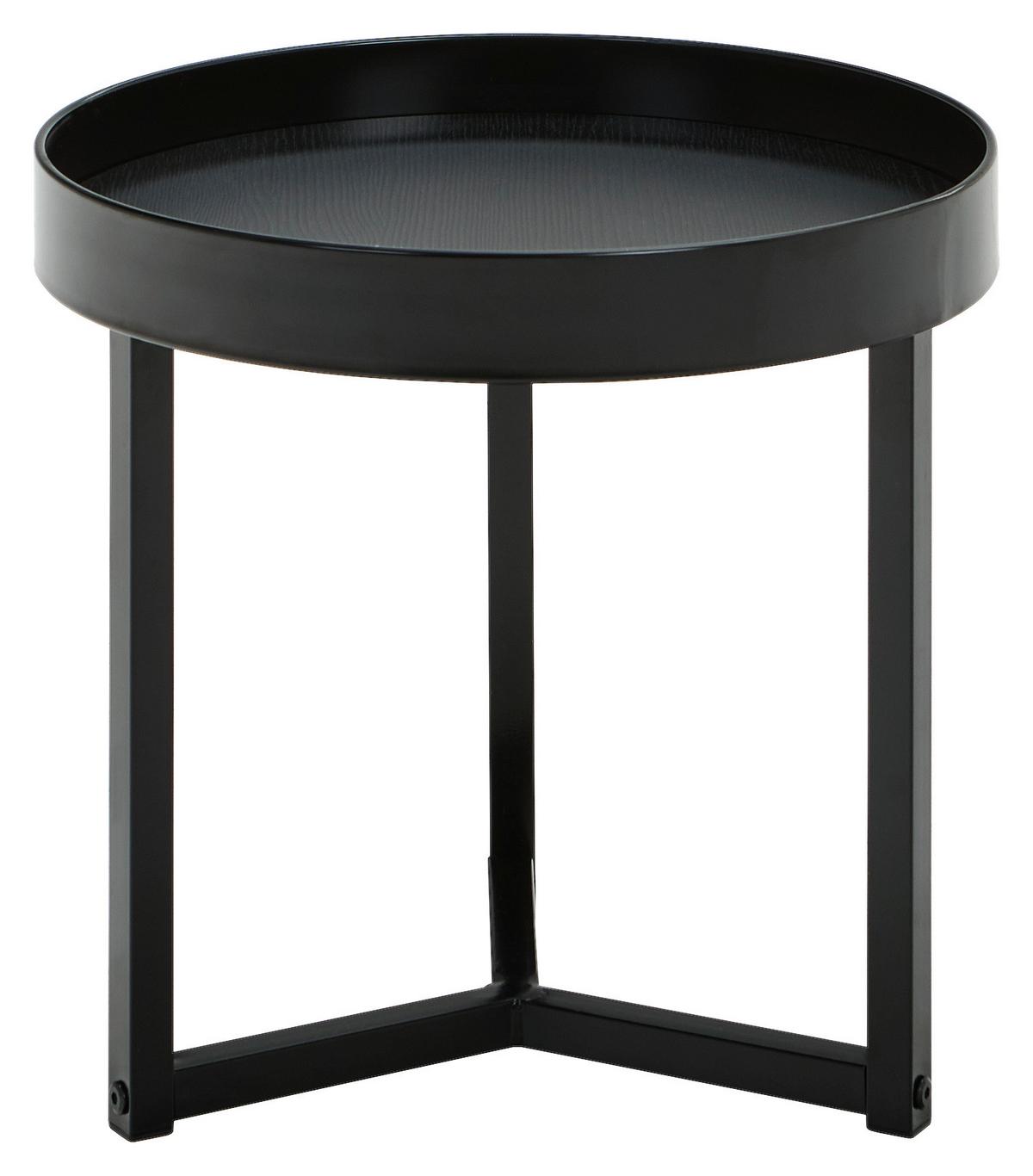 ZESTAW STOLIKÓW KAWOWYCH NINGBO - czarny, Design, materiał drewnopochodny/metal - MID.YOU