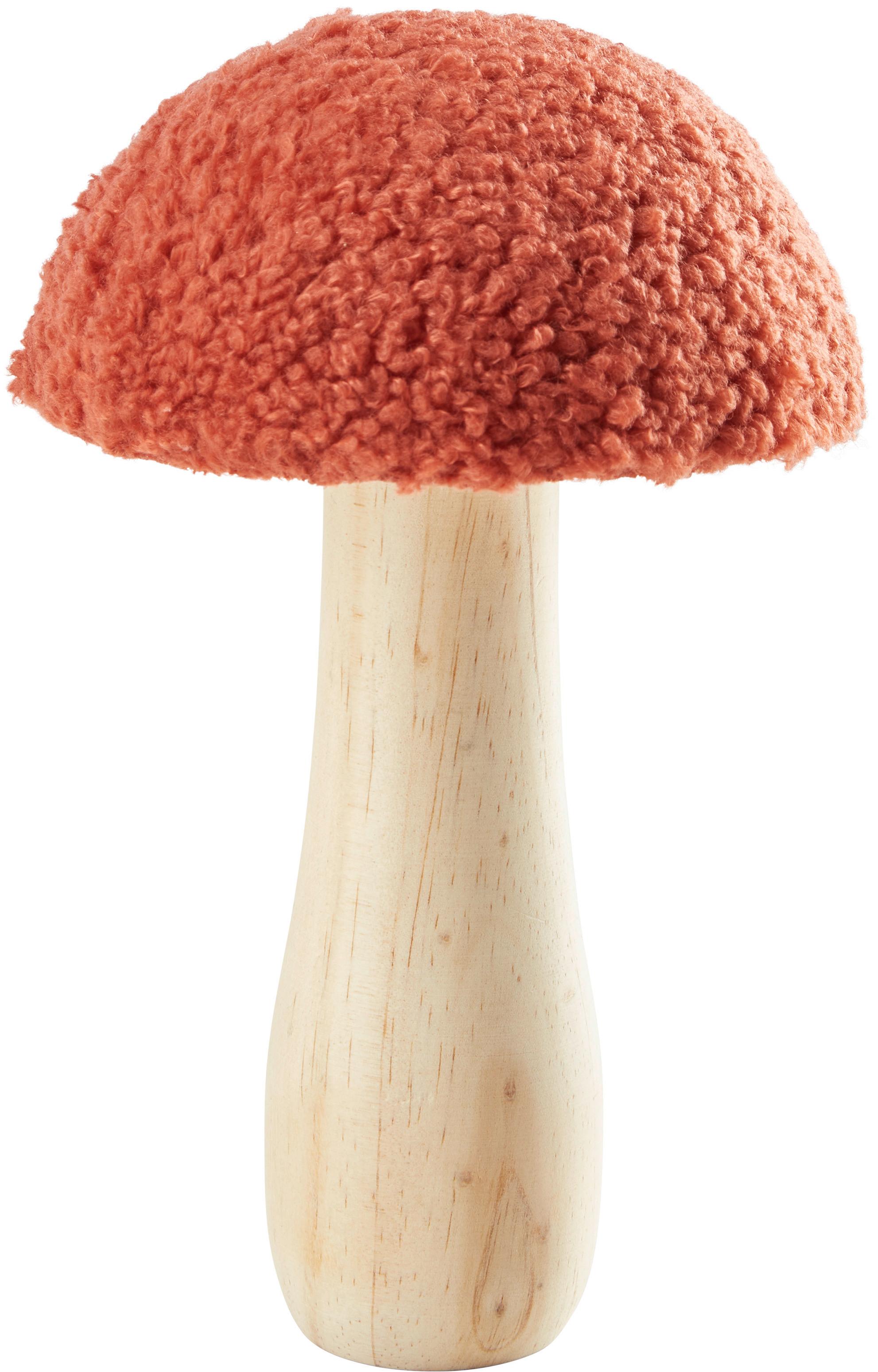 Dekopilz Anna Terracotta - Terracotta, KONVENTIONELL, Holz/Textil (11/18cm) - Modern Living