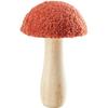 Dekopilz Anna Terracotta - Terracotta, Konventionell, Holz/Textil (11/18cm) - Modern Living
