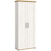 Garderobenschrank Verona ca. 78x194x37 cm Lärche/Eiche - Silberfarben, KONVENTIONELL, Holzwerkstoff/Kunststoff (78/194/37cm) - MID.YOU