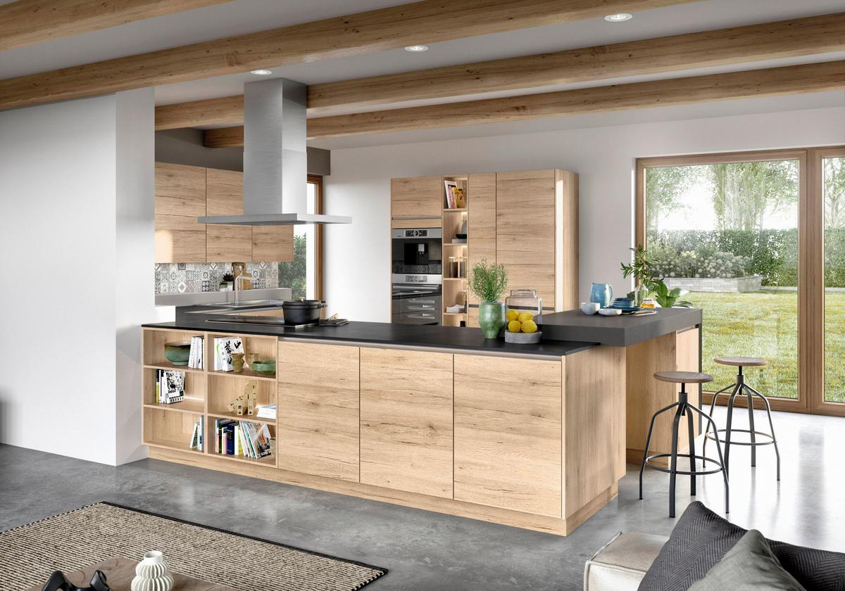 Bucătărie la comandă Riva - Modern, material pe bază de lemn