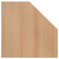 Eckverbindungsplatte buche - Buchefarben, Basics, Holzwerkstoff (65/2,2/65cm) - MID.YOU