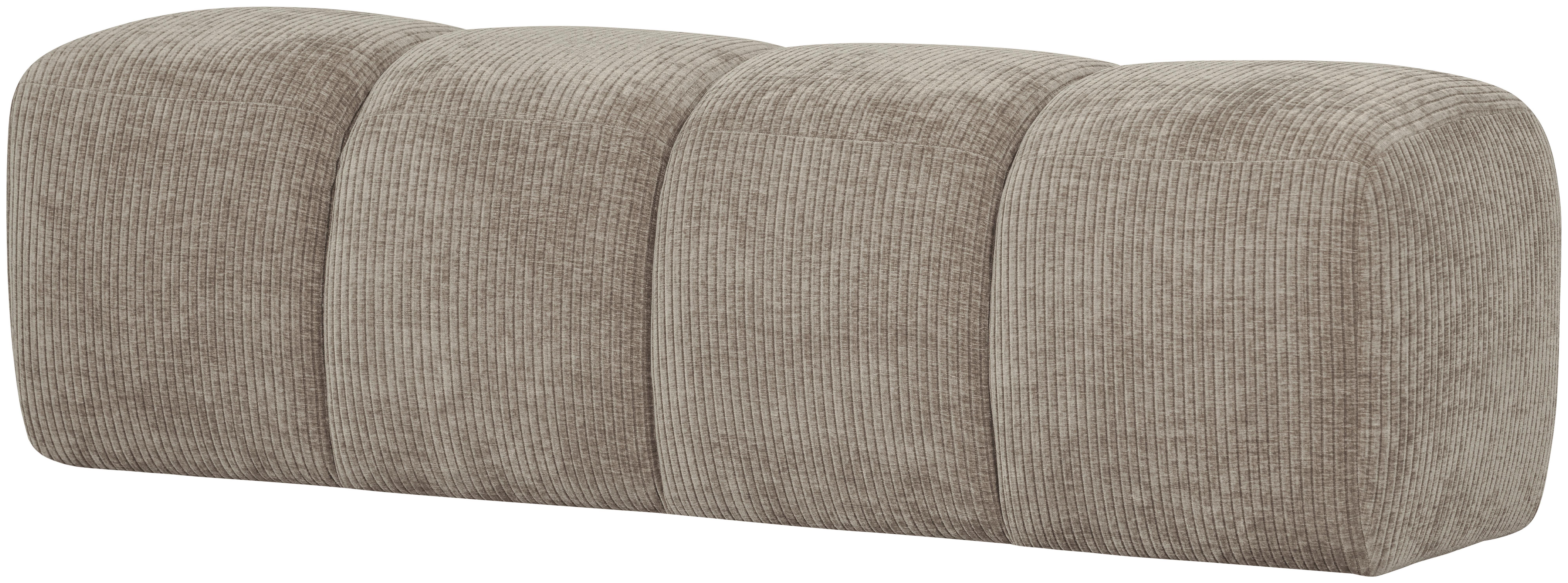 Sitzbank Mojo Sandfarben B: 164cm - Sandfarben/Schwarz, MODERN, Kunststoff/Textil (164/49/45cm) - Livetastic