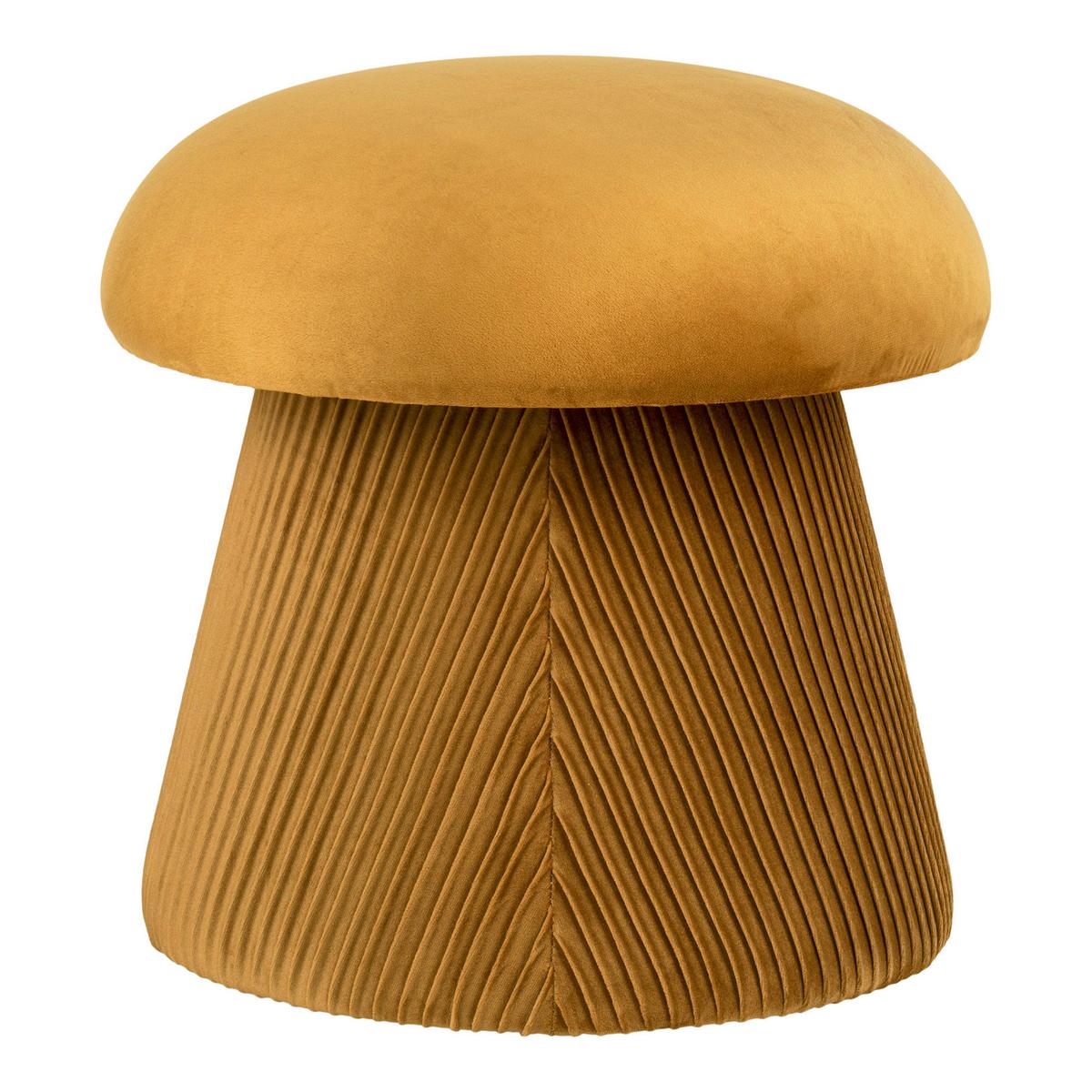 Hocker Hampton Pouf Orange - Orange, Design, Naturmaterialien/Holz (39/42/39cm)