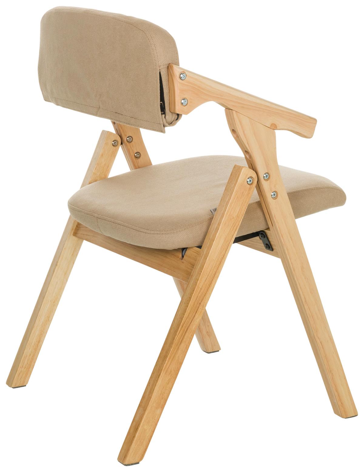 Naslanjač Scandio, Bež - bež, Basics, tekstil/les (53/79/55cm) - MID.YOU