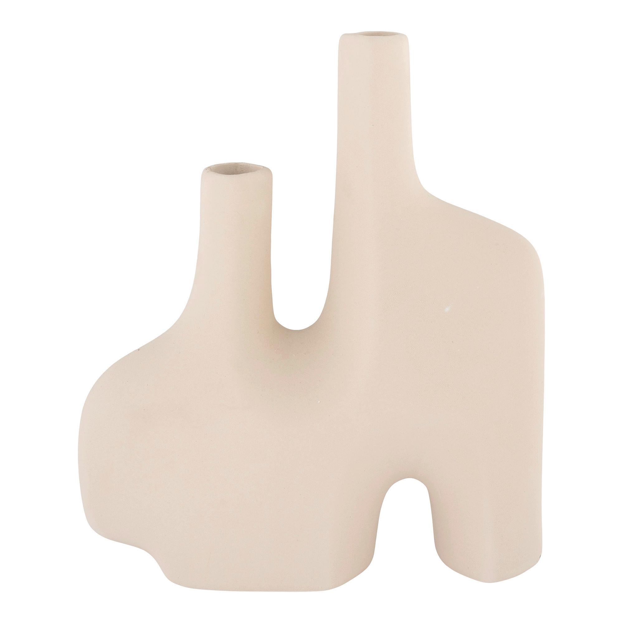 Vase Sandfarben - Sandfarben, Basics, Keramik (23,5/27/8cm)
