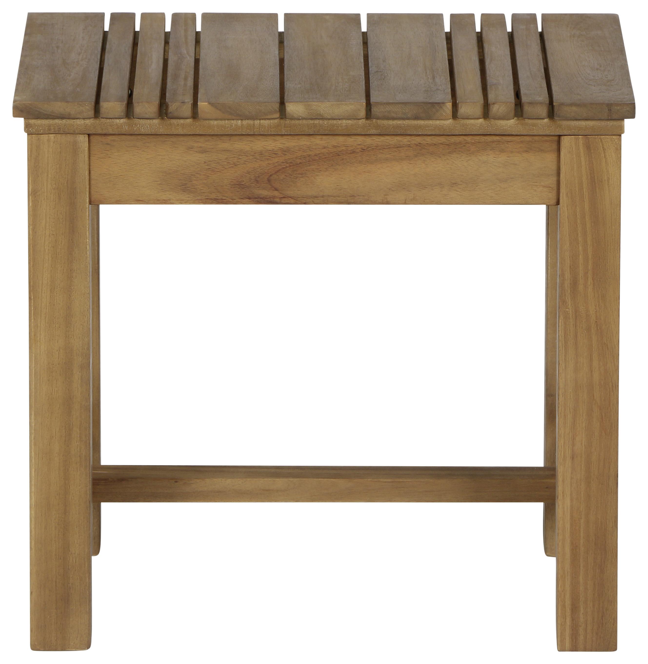 Gartenhocker Echtholz Akaziefarben - Akaziefarben, KONVENTIONELL, Holz (33/45/50cm) - Siena Garden