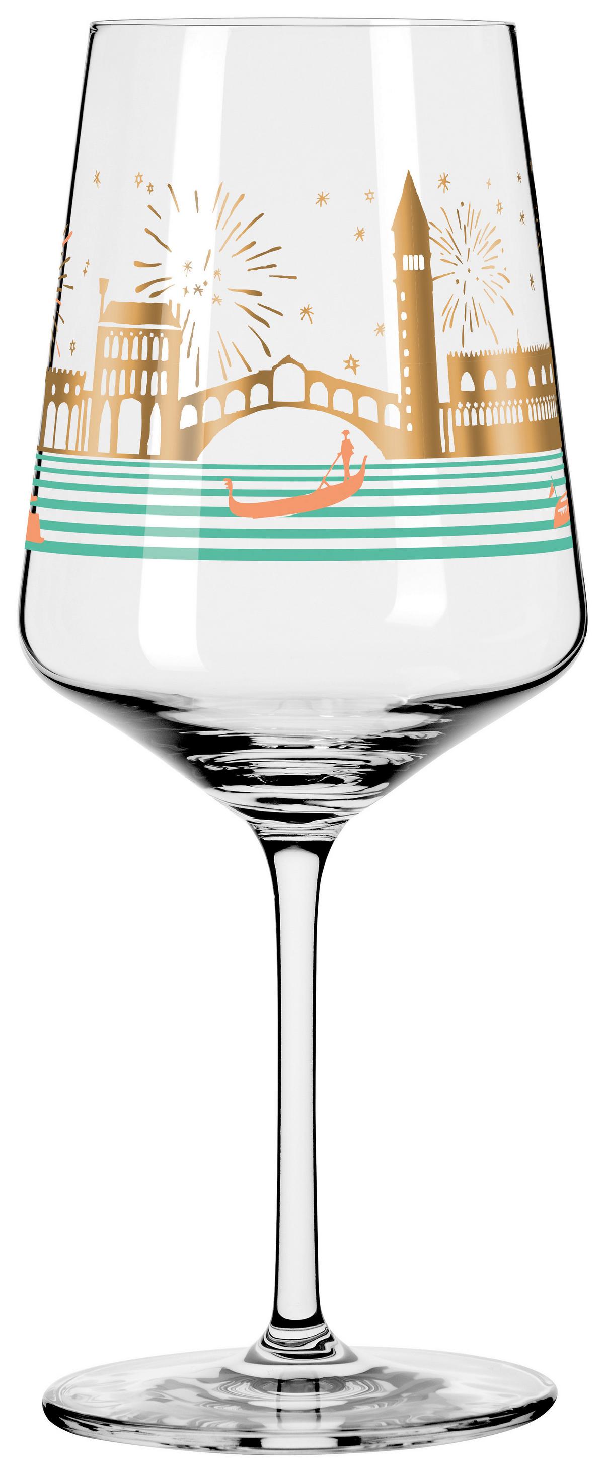 KIELISZEK DO SZPRYCERA 6191004 - beżowy/turkusowy, Lifestyle, szkło (20,3/26,6/19,4cm) - Ritzenhoff