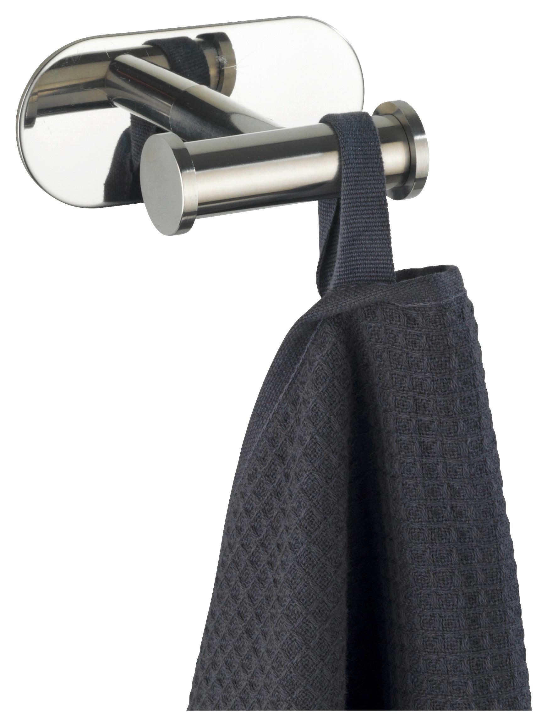Doppelhaken Turbo in Chromfarben - Chromfarben, MODERN, Metall (10/4,5/6,5cm) - Modern Living