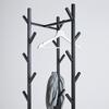 KLÄDHÄNGARE LUGO -EXKLUSIV- - svart, Modern, metall/trämaterial (40/182/40cm) - Mömax