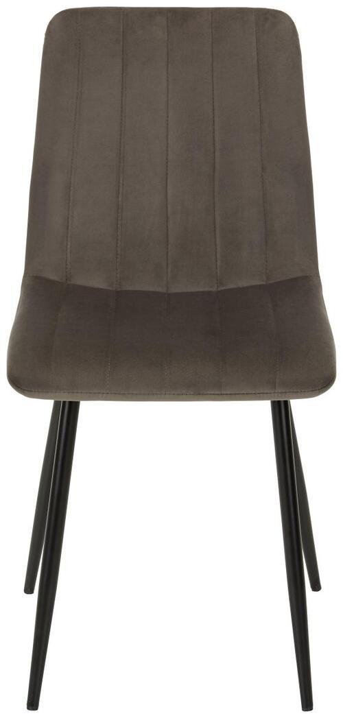 STOL LISA - grå/antracit, Lifestyle, metall/textil (45/88/56cm) - Mömax