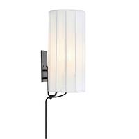 Wandleuchte Markslöjd Hikari Schwarz/Weiß max. 60 Watt - Schwarz/Weiß, Design, Textil/Metall (16/14/31cm) - Markslöjd