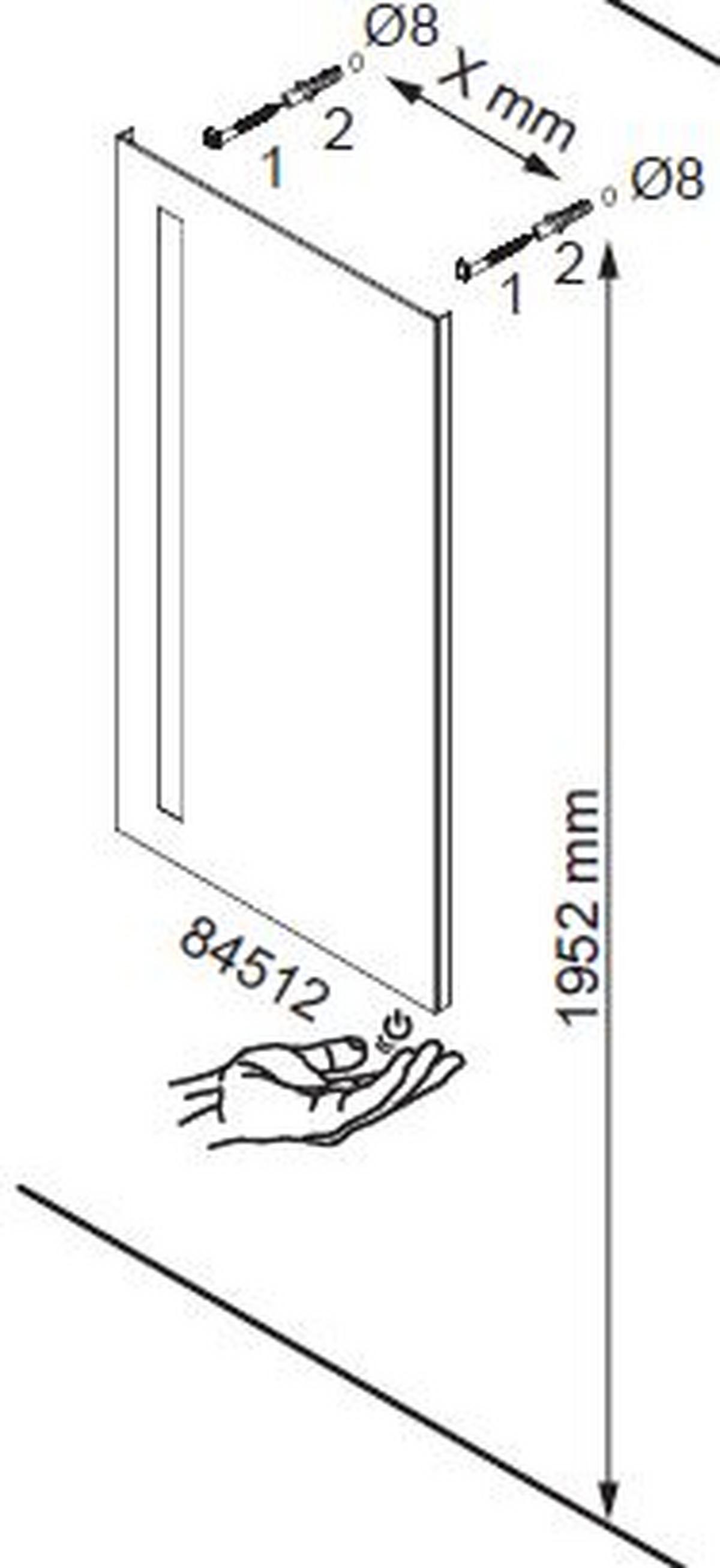 Wandspiegel "Linear" , verspiegelt - Basics, Glas (40/75/2cm) - MID.YOU