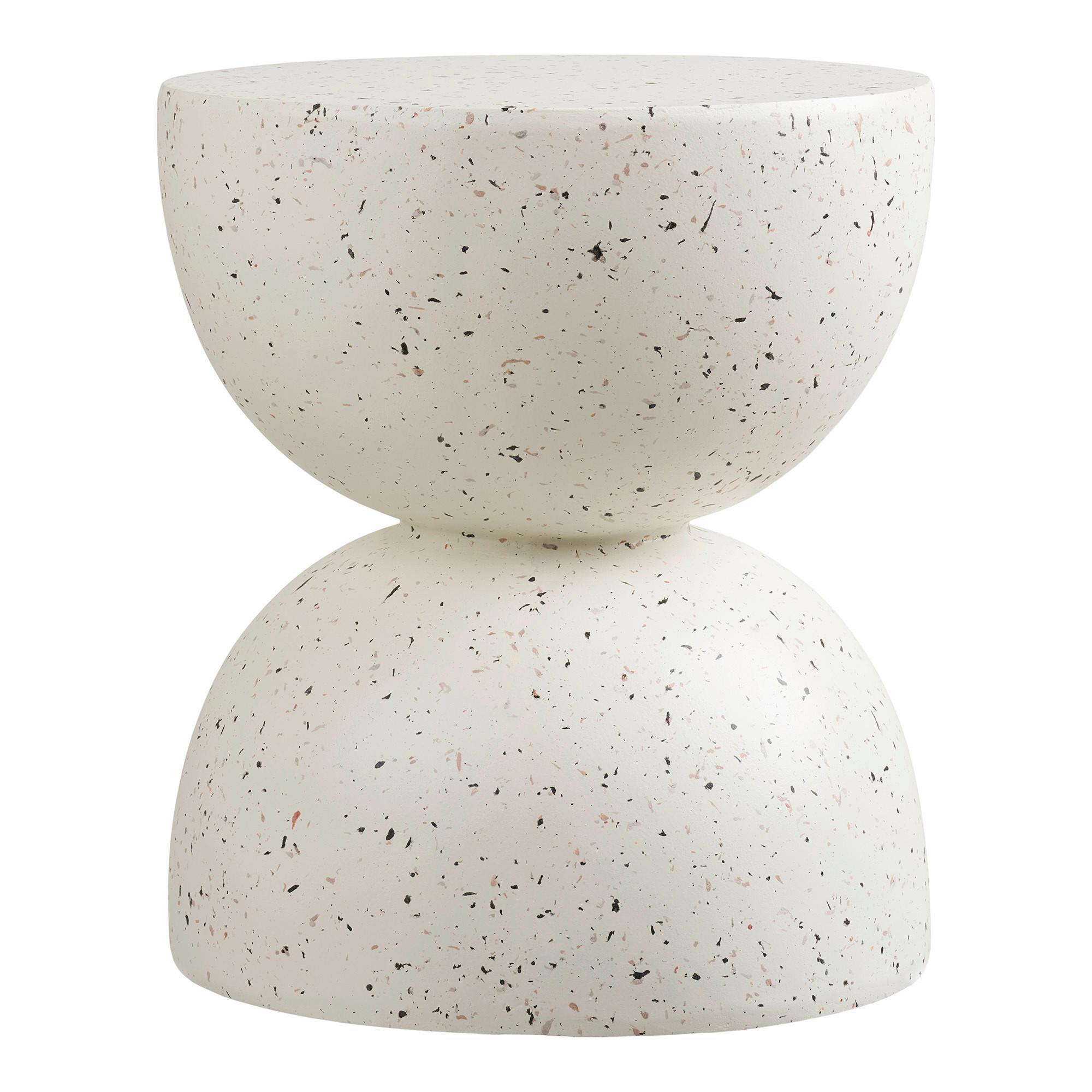 Beistelltisch Bonita Weiß - Weiß, Design, Glas/Keramik (40/40/45cm) - MID.YOU