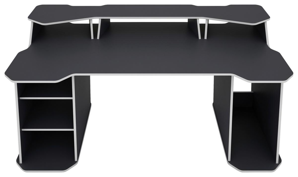 Gamingtisch Matrix Anthrazit/Weiß - Anthrazit/Weiß, LIFESTYLE, Holzwerkstoff (180/85/76cm) - MID.YOU