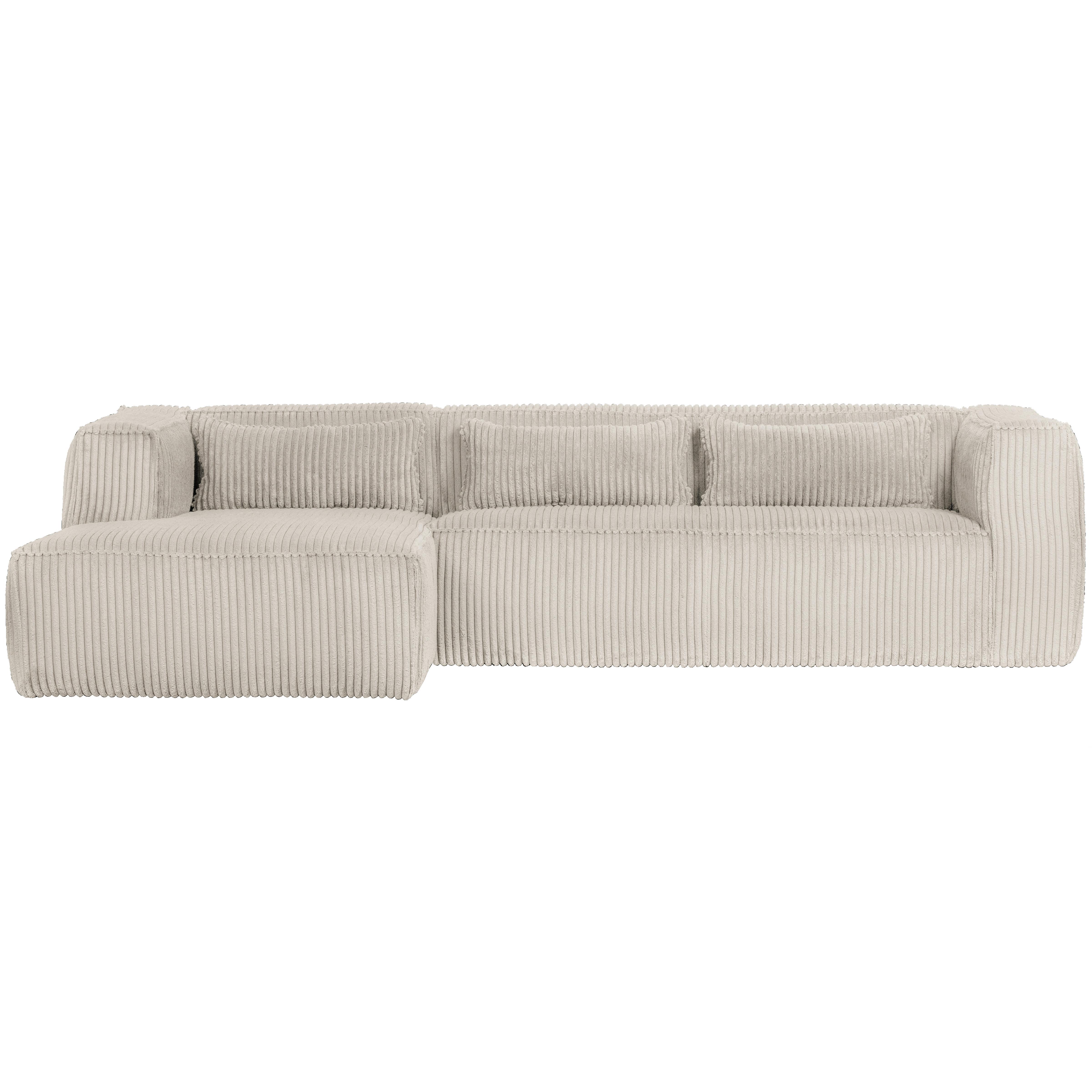 Ecksofa Bean Naturfarben S: 175x305cm - Schwarz/Naturfarben, Design, Kunststoff/Textil (175/305cm) - Livetastic