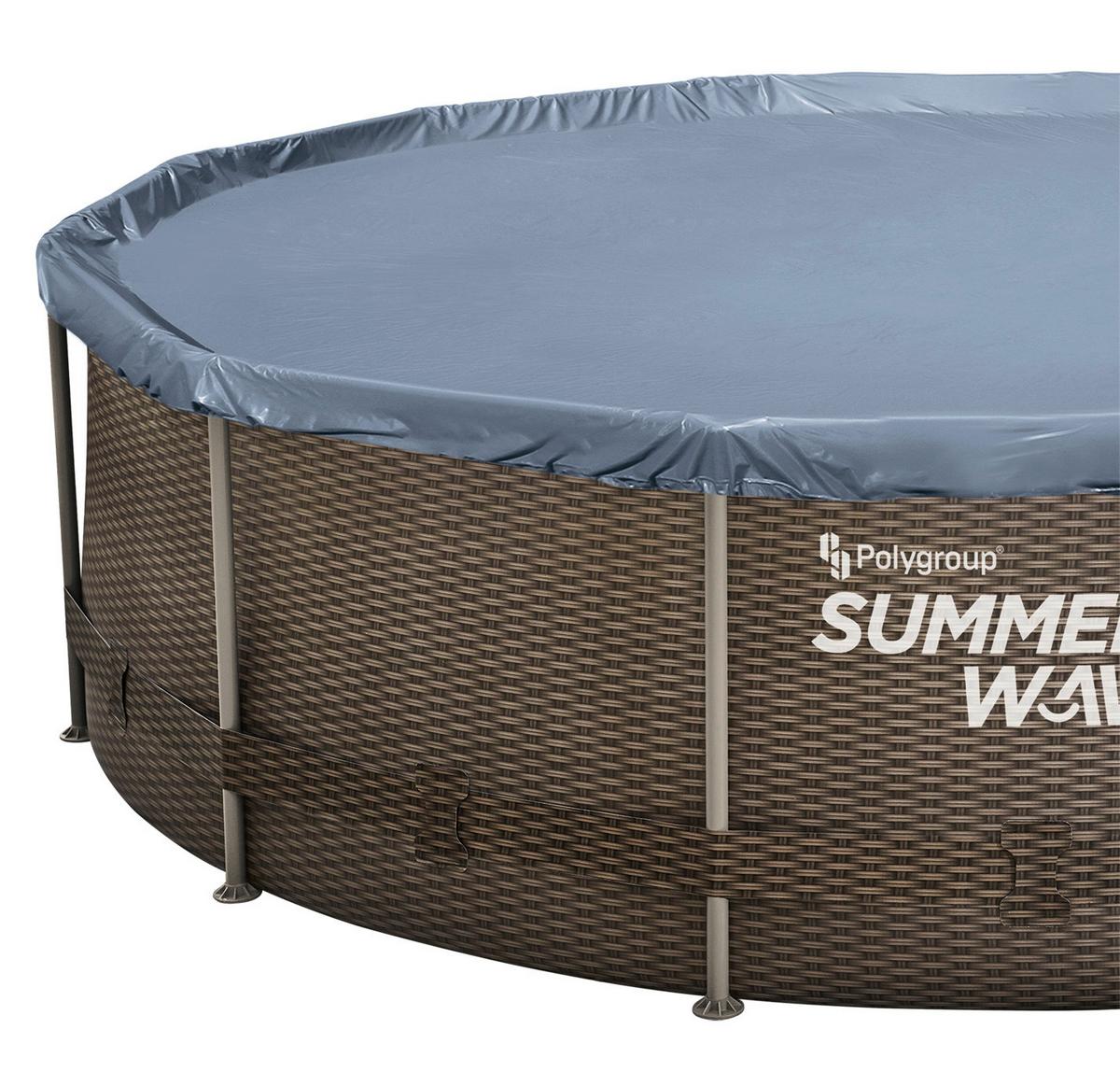 Medence Summer Waves - barna, fém (366/91cm)