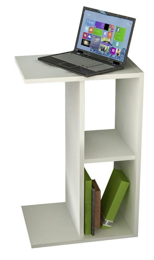 Beistelltisch Nachto-Stand ca.40x30x63cm Weiß - Weiß, Basics, Holzwerkstoff (40/30/63cm) - MID.YOU