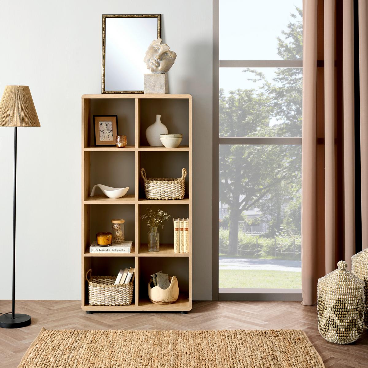 Etajeră Fontana Plus - stejar Artisan, Modern, material pe bază de lemn (73,2/145/35cm) - Modern Living