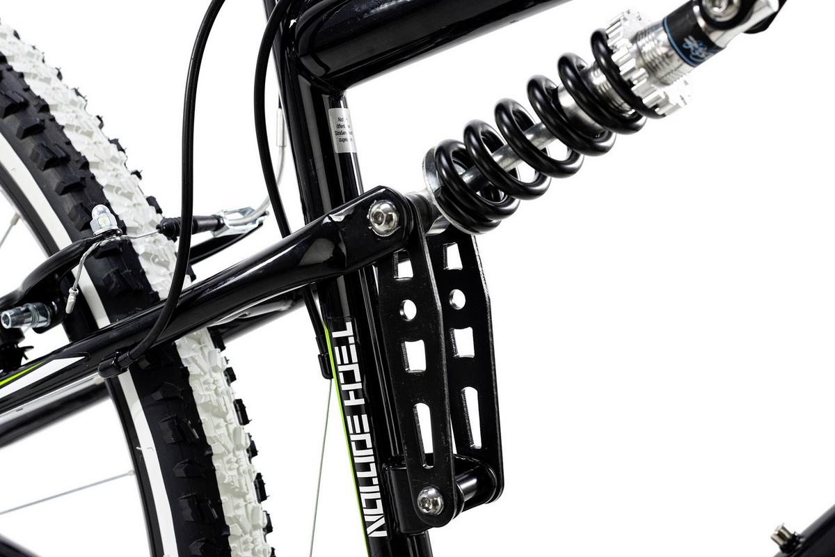 Mountainbike Fully 26'' Scrawler RH 51cm - Schwarz/Grün, Basics, Metall (180/70cm) - KS Cycling