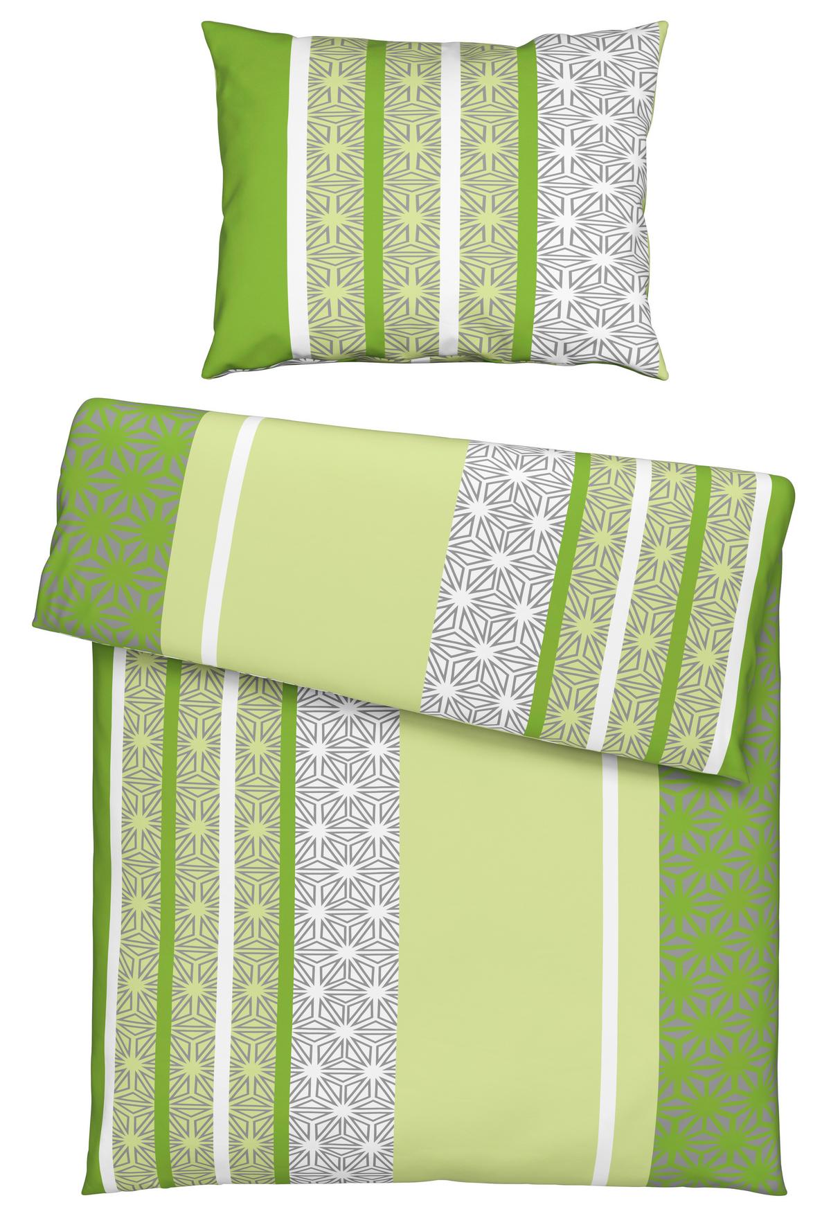 Posteljina Sara 140x200/60x80cm - zelena, tekstil (140/200cm) - Based