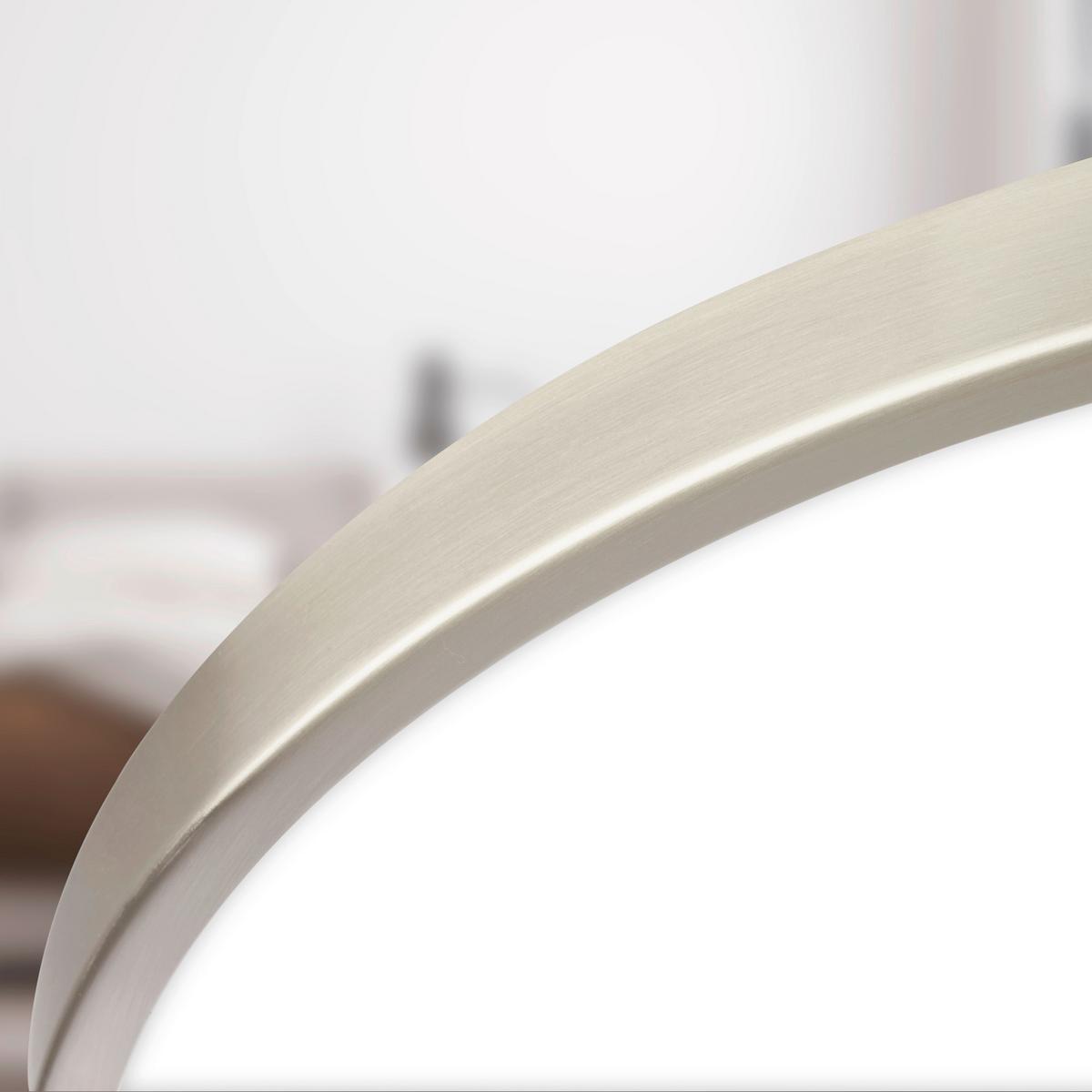 LAMPA SUFITOWA LED 3936012 KAIDA - kolor niklowy, Basics, tworzywo sztuczne/metal (38/6.5cm)